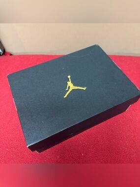 Air Jordan Empty Shoe Replacement Black Storage Box 12.5x9x4.75” Tissue Paper